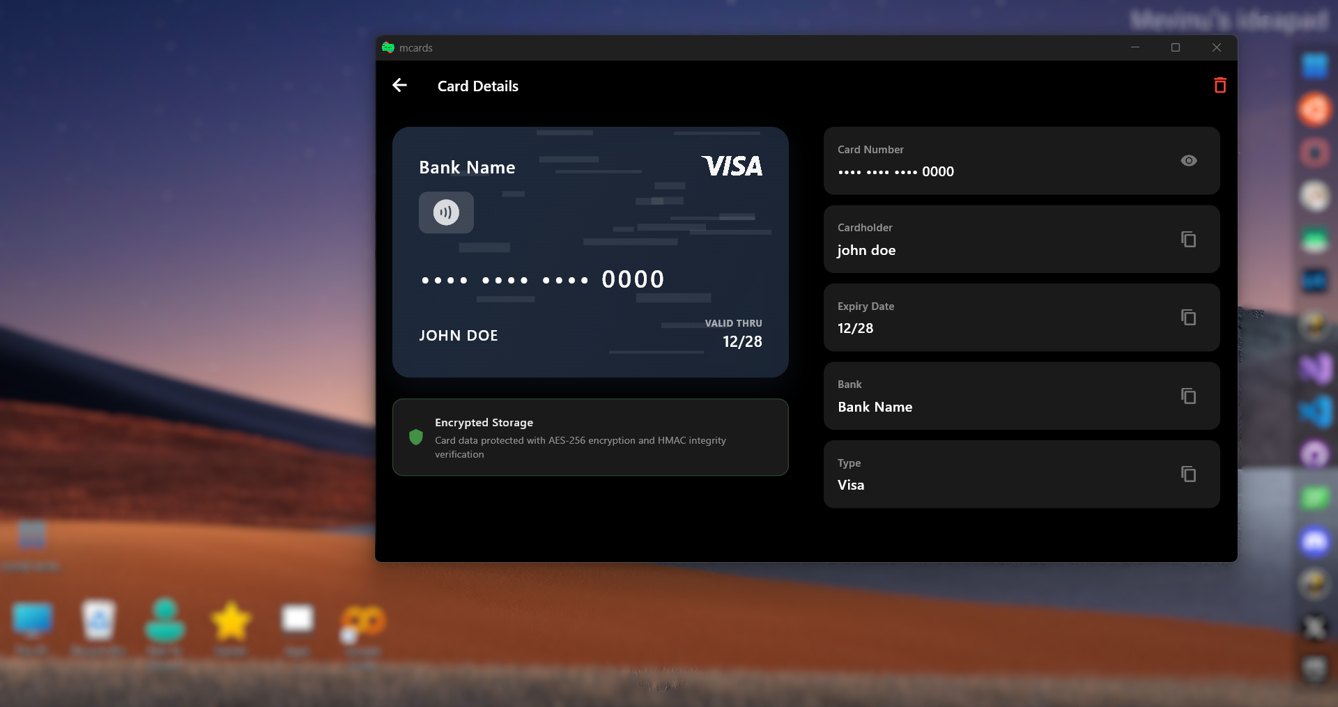 mcards Windows Screenshot 3