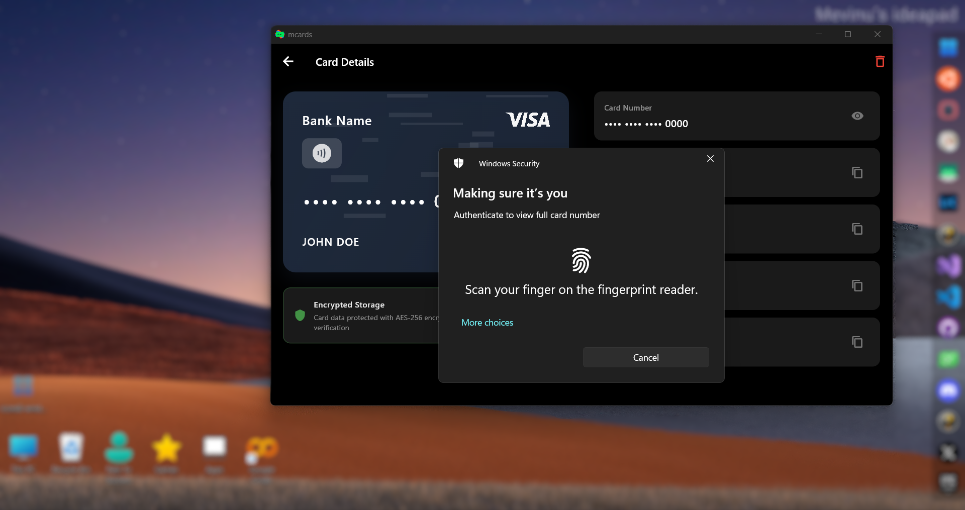 mcards Windows Screenshot 4